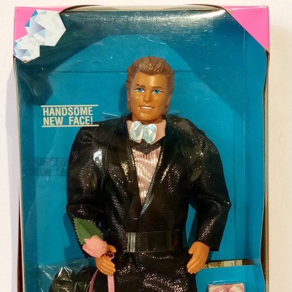 Sparkle Surprise Ken #3149 Vintage 1991 Sparkle Surprise NRFB New Face EXC - Picture 10 of 11